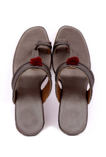 Elegant Silver Vegan Leather Heels – Comfortable & Trendy